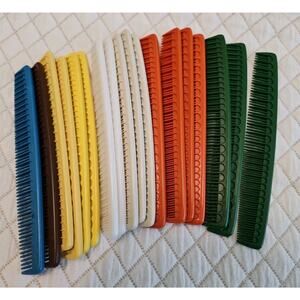 2 Tupperware Vintage Styling Comb Set of 2-#64 6.75" NEW Barber Assorted Colors